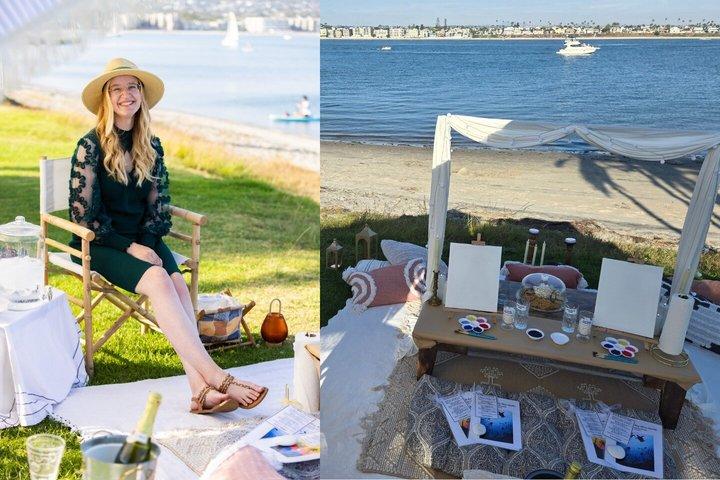 San Diego Paint and Sip Picnic Experience