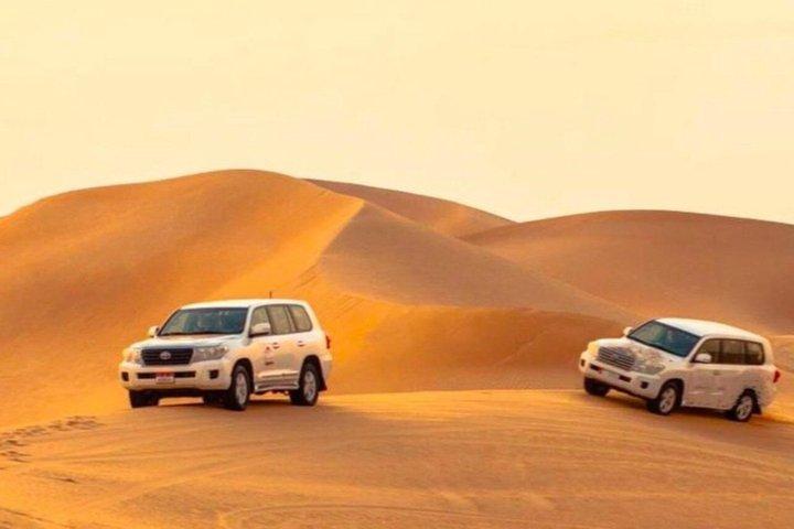 Doha: Halve dag woestijnsafari met kameelrit en binnenzeetour