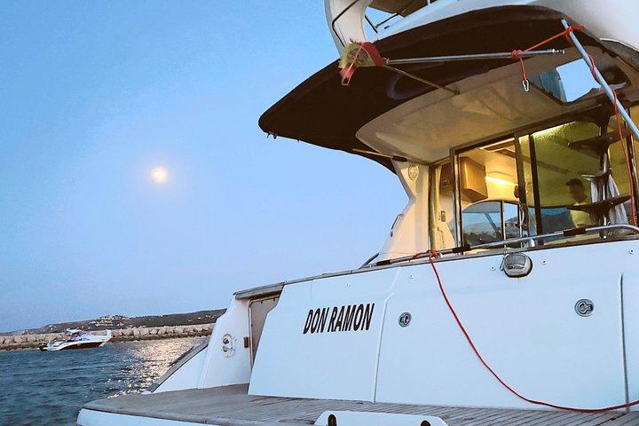 Denia yoga session and sunset boat trip
