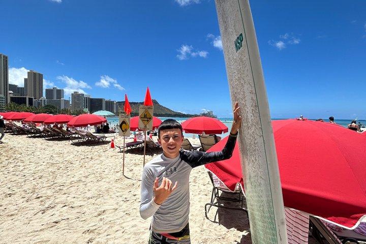 Surfing Lessons at Waikiki with Local FIREFIGHTERS