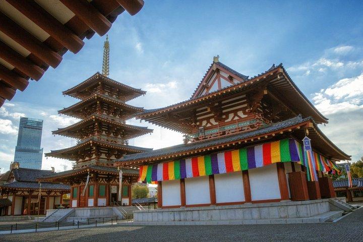 Heldagsvandring i Osaka Castle Temples och Ukiyoe