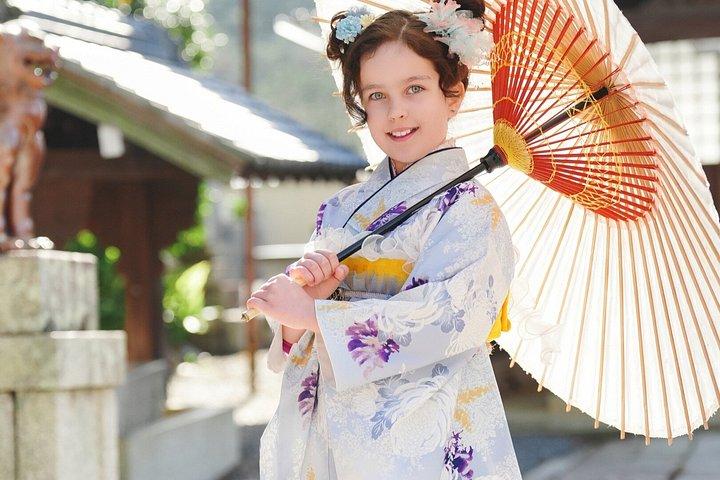 京都嵐山きもの体験と思い出の写真