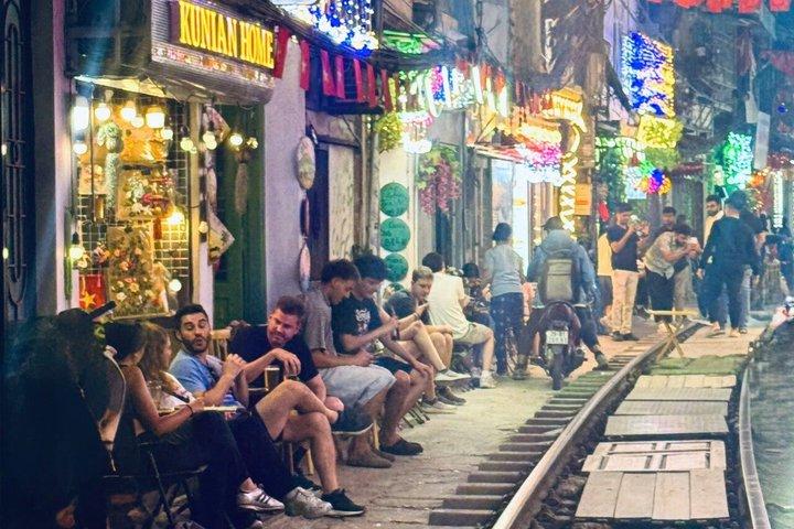 Hanoi Train Street Walk and Hidden Heritage House Coffee Workshop
