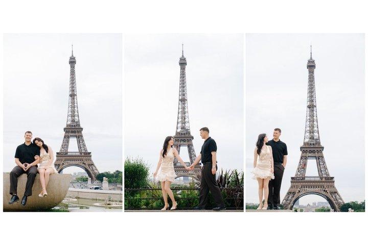 Eiffel Tower Vintage Photoshoot in Paris