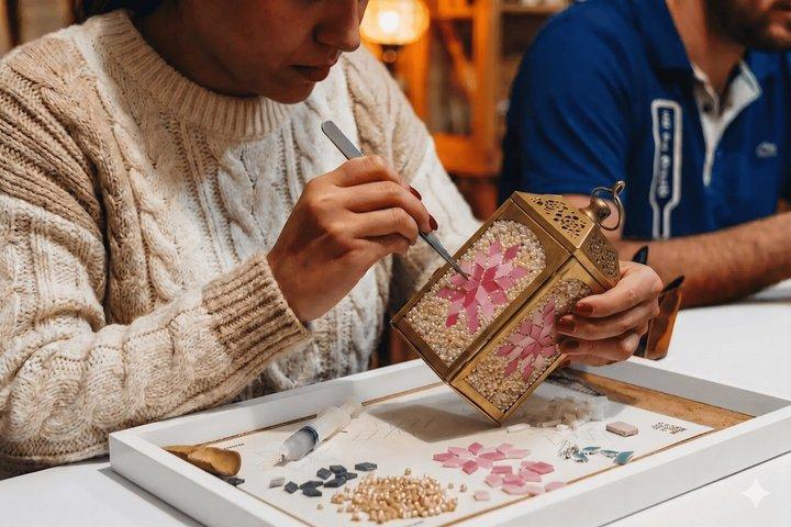 Marrakech: Mosaic Lamp Workshop with Tea and Souvenir Lantern