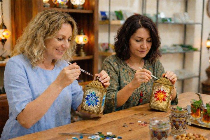 Marrakech: Mosaic Lamp Workshop with Tea and Souvenir Lantern