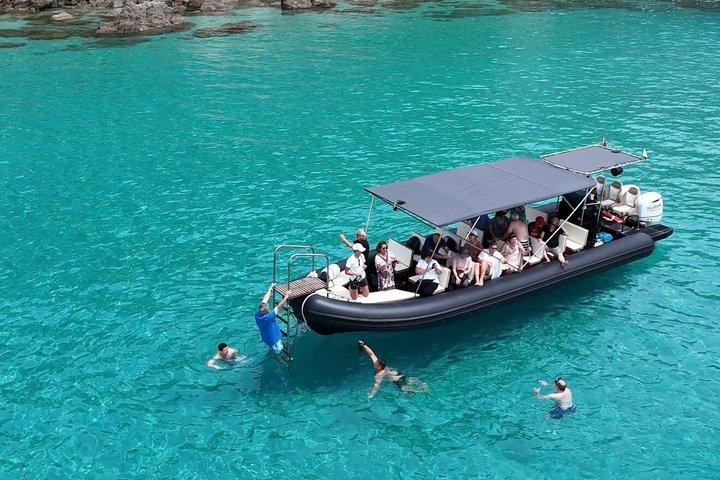Tropea afternoon boat tour with 3 snorkel stops