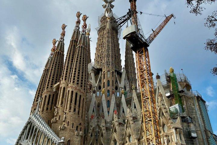 Excursión de un día completo a Barcelona Sagrada Familia Park Güell y Tapas