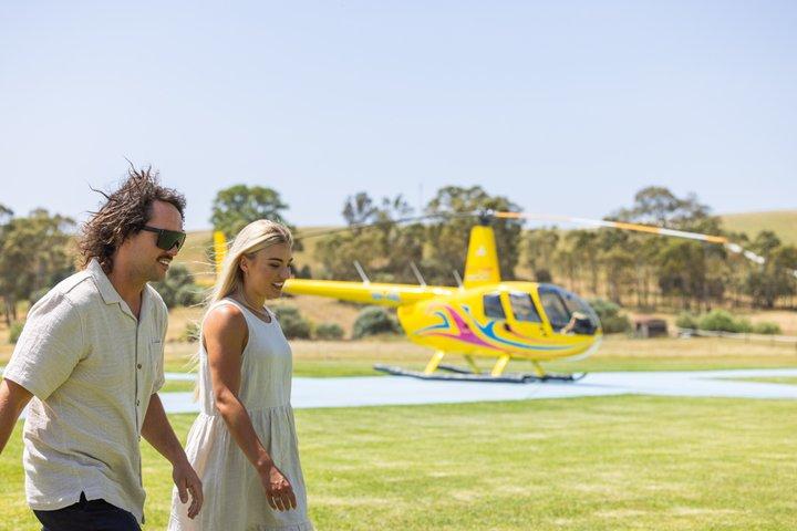 Couples Romantic Picnic: Barossa Valley Helicopter Flight & Wine