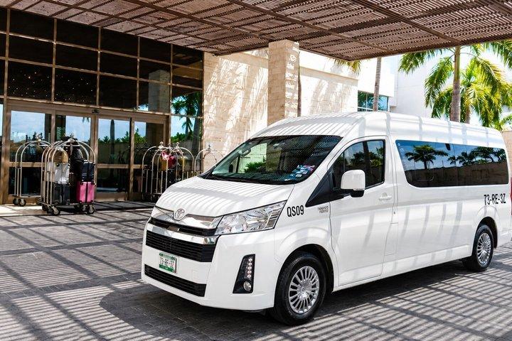 Transfert privé de l'aéroport de Cancún à Cancún, plage, Tulum