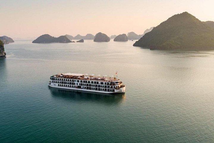 Crucero de una noche en Indochine 5 estrellas con tour por la bahía de Ha Long y Lan Ha