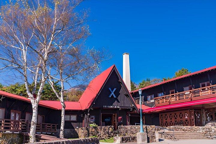 山梨の紅葉 東沢橋と八ヶ岳電車