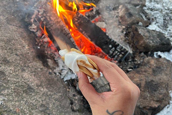オスロの冬の焚き火とノルウェー語料理の試食