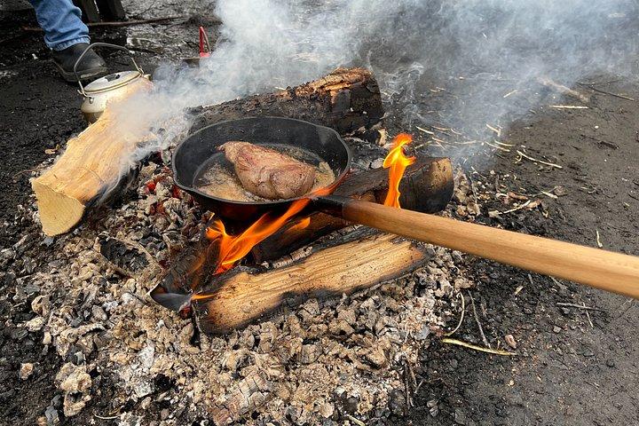 オスロの冬の焚き火とノルウェー語料理の試食