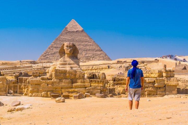 Privétour Piramides van Gizeh Sfinx en Groot Egyptisch Museum