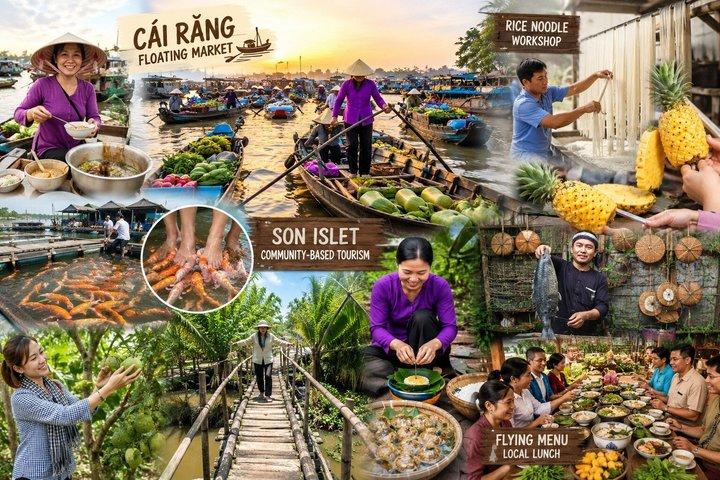Cidade de Ho Chi Minh: Cai Rang Floating Market & Son Islet Day Tour