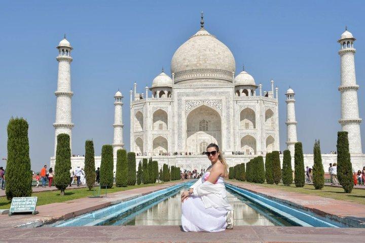 Desde Delhi : Sunrise Taj Mahal-Agra Fort Skip The Line Visita guiada