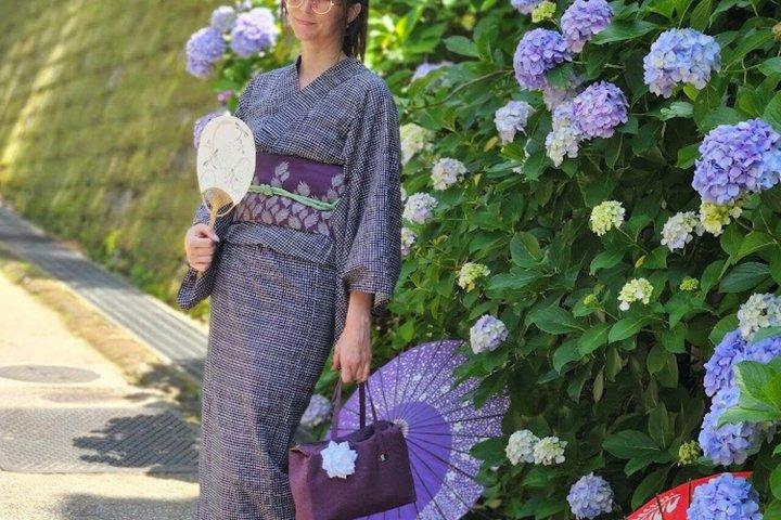 Experiencia de kimono y tour por el templo en Kamakura