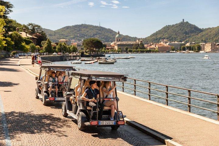 Passeio turístico privado de carrinho de golfe pela cidade de Como • Experiência exclusiva