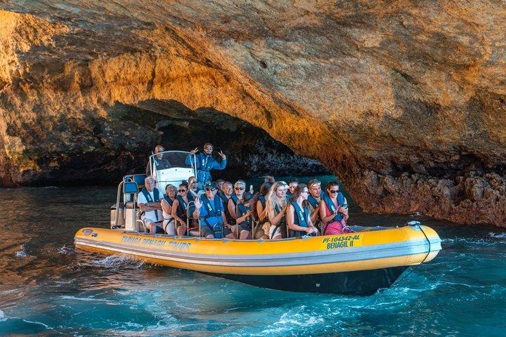 Algarve Coast RIB Adventure Explore Benagil Caves and More