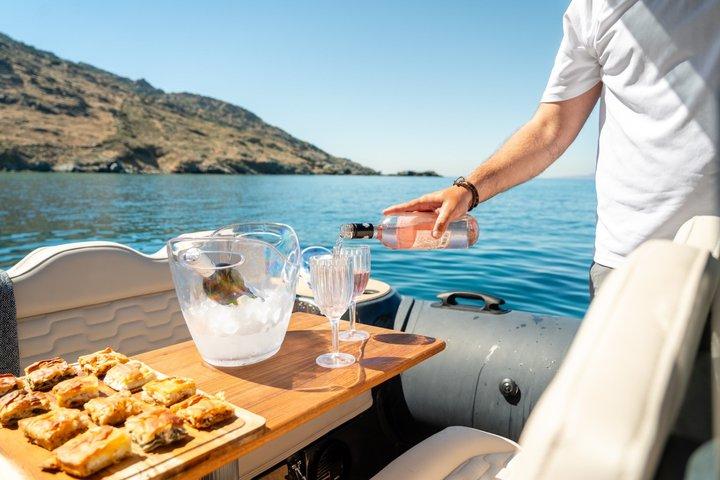 Andros : 4 - Crociera di un'ora verso spiagge appartate (cibo e bevande incl.)