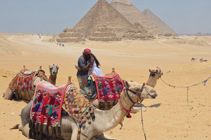VIP Giza Pyramids:Camel Ride,Horse Jumping,Lunch & Shopping