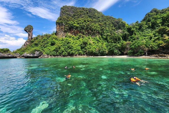 Krabi 4 Island Tour af Longtail Boat med Hotel Transfer