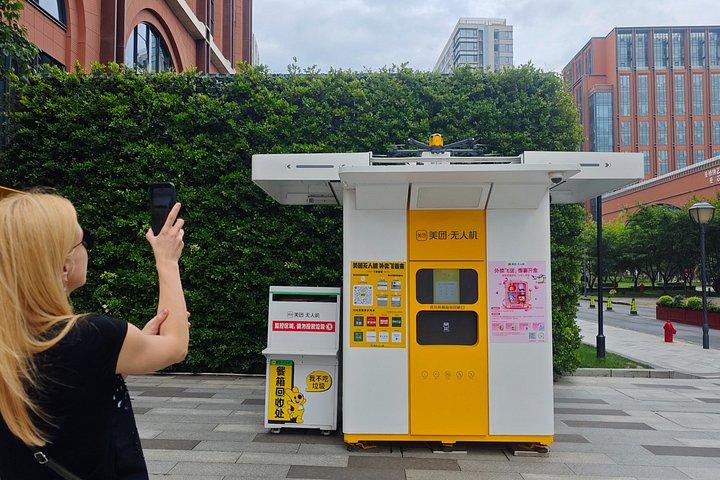 上海AIテックツアー 自動運転車ドローンとロボット
