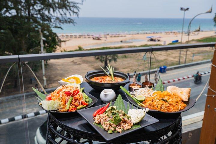 Phuket Karon Beach Thai Cooking Class with Sunset Cocktail Making