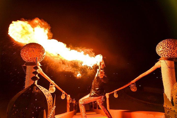 Marrakech: Agafay Sunset Quad, Dinner, Show — Private Transport