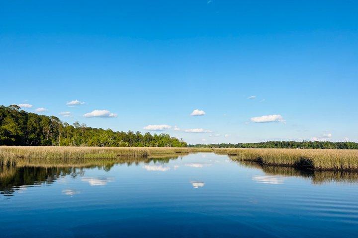 Avondcruise rond afgelegen getijdenzoutmoeras