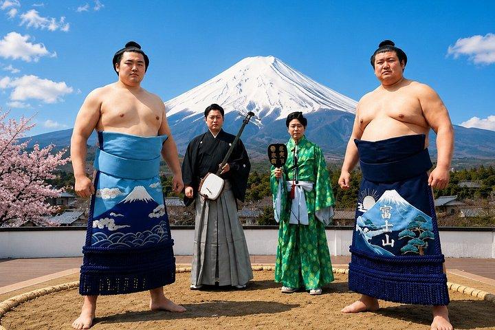 富士山文化日帰り着物体験または相撲ショー