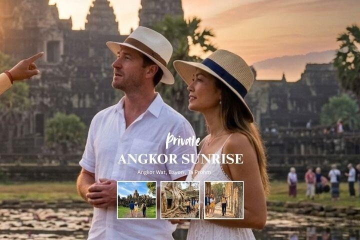 Angkor Wat Sunrise Private Tour with Monk Blessing