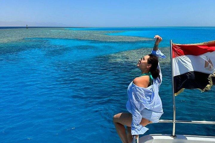 Orange Bay Island Boat Trip Snorkeling and Transfers Hurghada