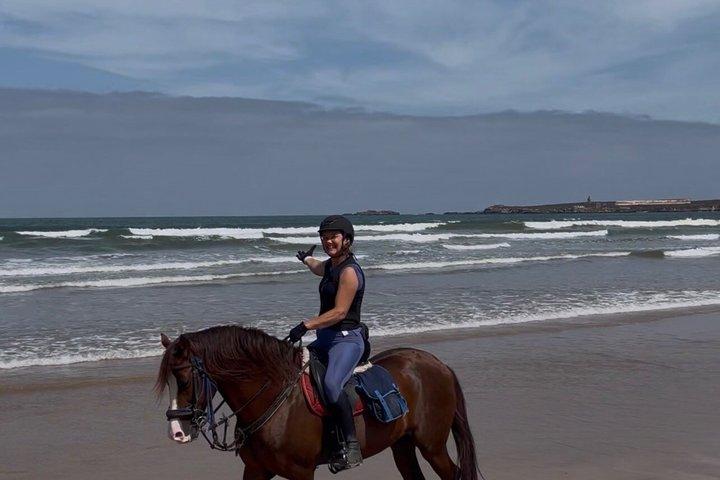 エッサウイラのビーチ沿いを行く風光明媚な乗馬アドベンチャー