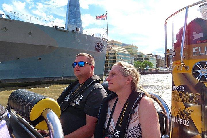Bootstour mit dem Schnellboot : Uferpromenade ODER Westminster Pier - 70 Minuten