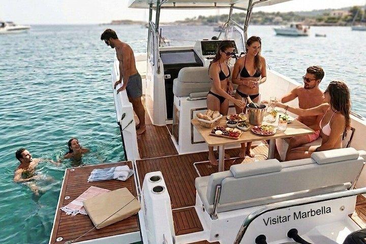 Private Marbella Boat Experience with Swimming Stops (4hrs)