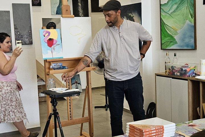 Guided Painting Class in Saranda with Wine
