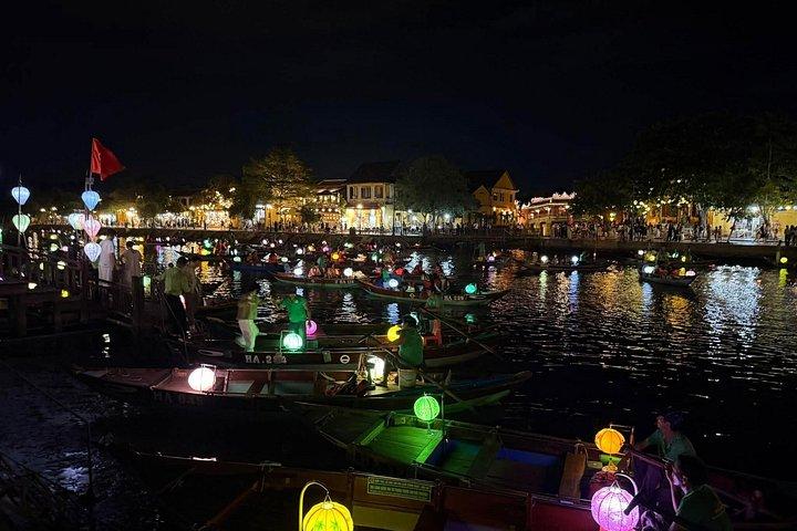 ココナッツジャングルからバスケットボート＆ホイアン古代の町-夜市