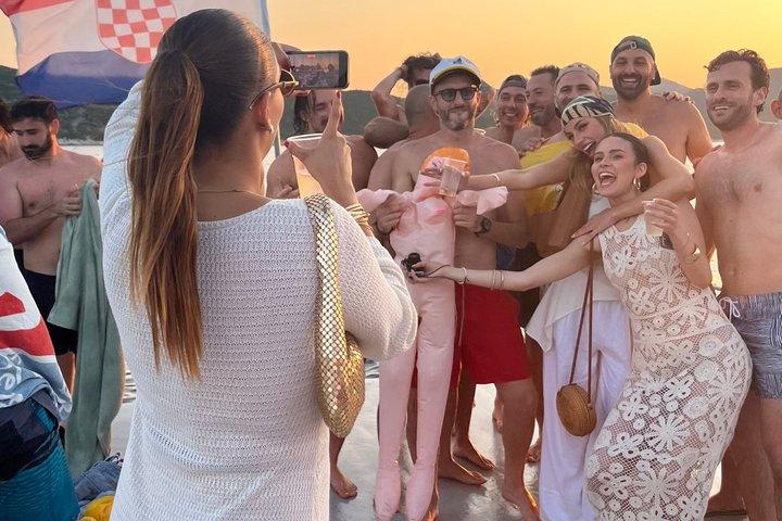 Dubrovnik Sunset Boat Party with Cave Swim and Club Entry with DJ