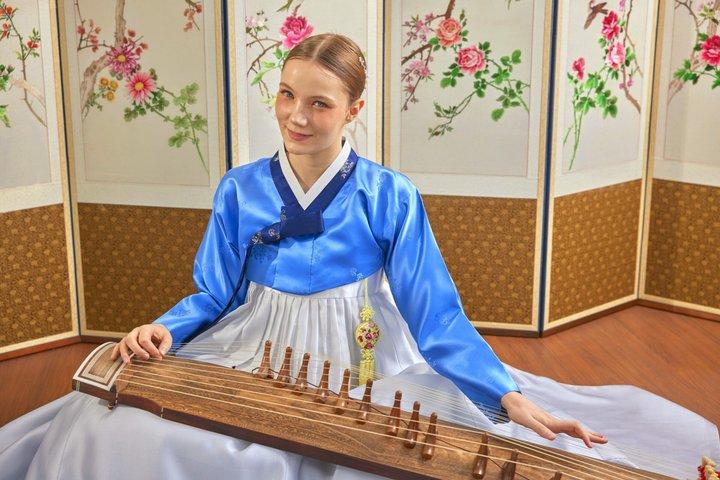 Expérience authentique de Gayageum Corée à Hanbok - Bukchon Séoul