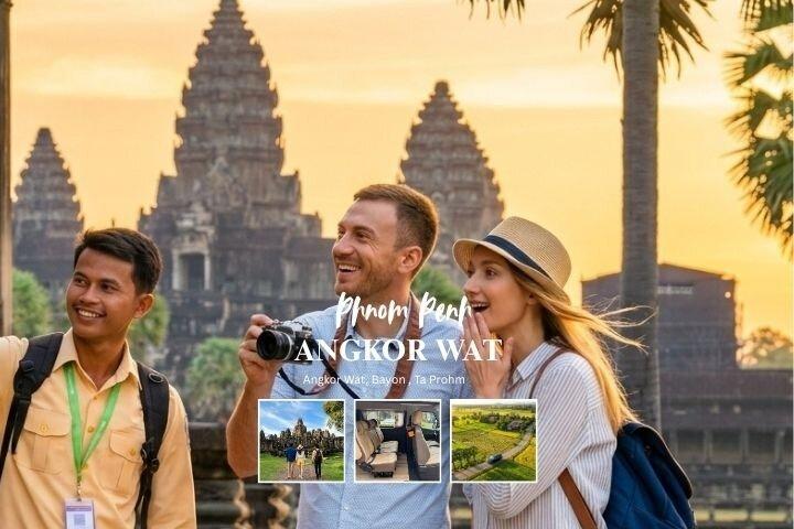 Dagtrip van Phnom Penh naar Angkor Wat, Bayon & Ta Prohm