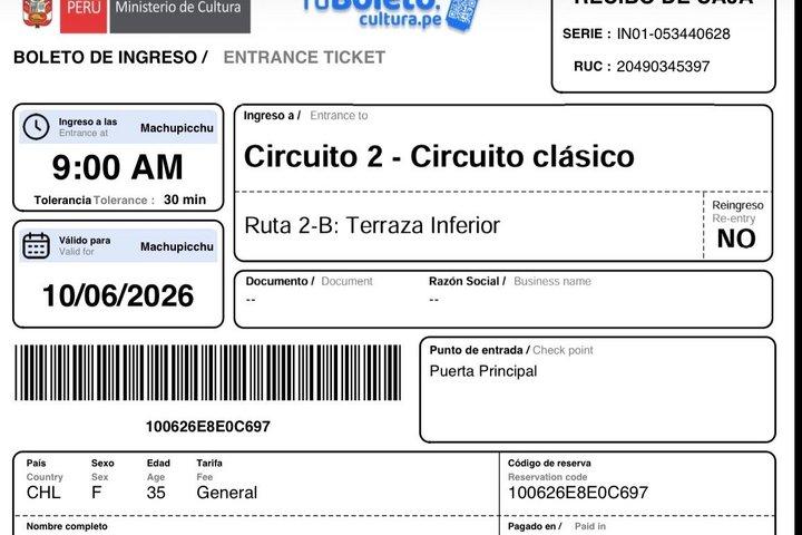 Machu Picchu privat tur med billetter