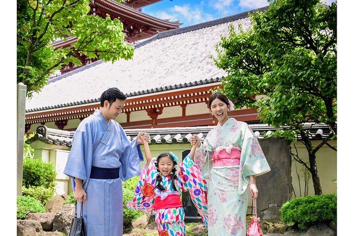 東京浅草レンタル着物と写真撮影