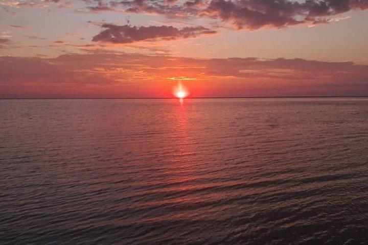 Sandwich Harbor Sunset with Dune Drive and Ocean Views