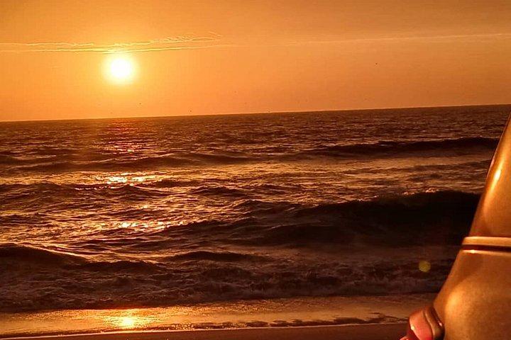 Sandwich Harbor Sunset with Dune Drive and Ocean Views
