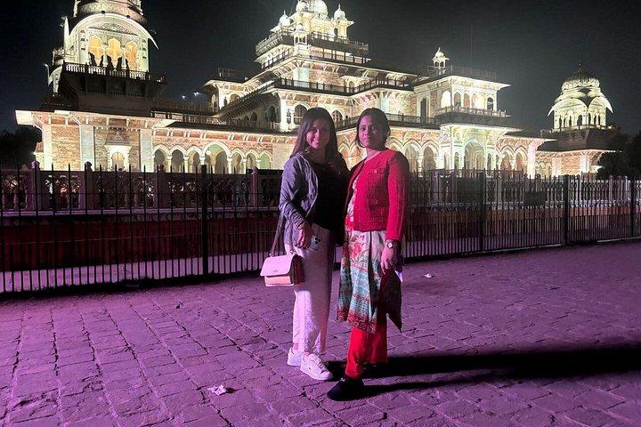 Jaipur pink City Night Walk With Street Food And Local culture (ジャイプールピンクのシティナイトウォーク ストリートフードとローカルカルチャー)