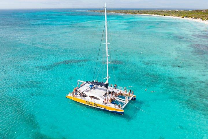 Aruba Afternoon Snorkel Sejl ombord på Palm Pleasure Catamaran