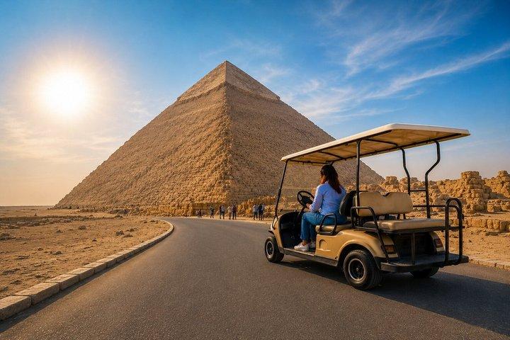 Melhor VIP Privado Giza Pirâmides & Grande Esfinge Tour pelo carrinho de golfe