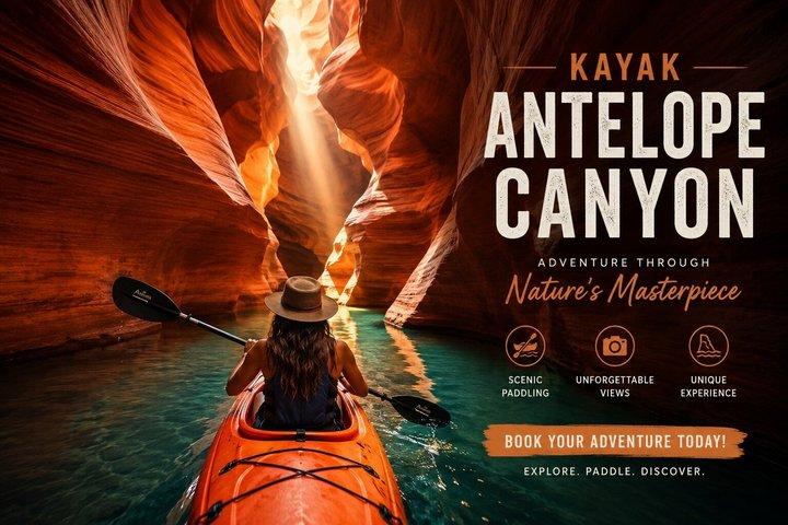 Antelope Canyon Kayak and Hike, Swim optional